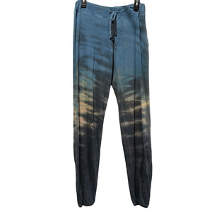 Womens Blue Tie Dye Joggers